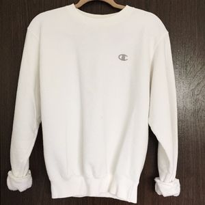 White Champion Sweatshirt Size Small